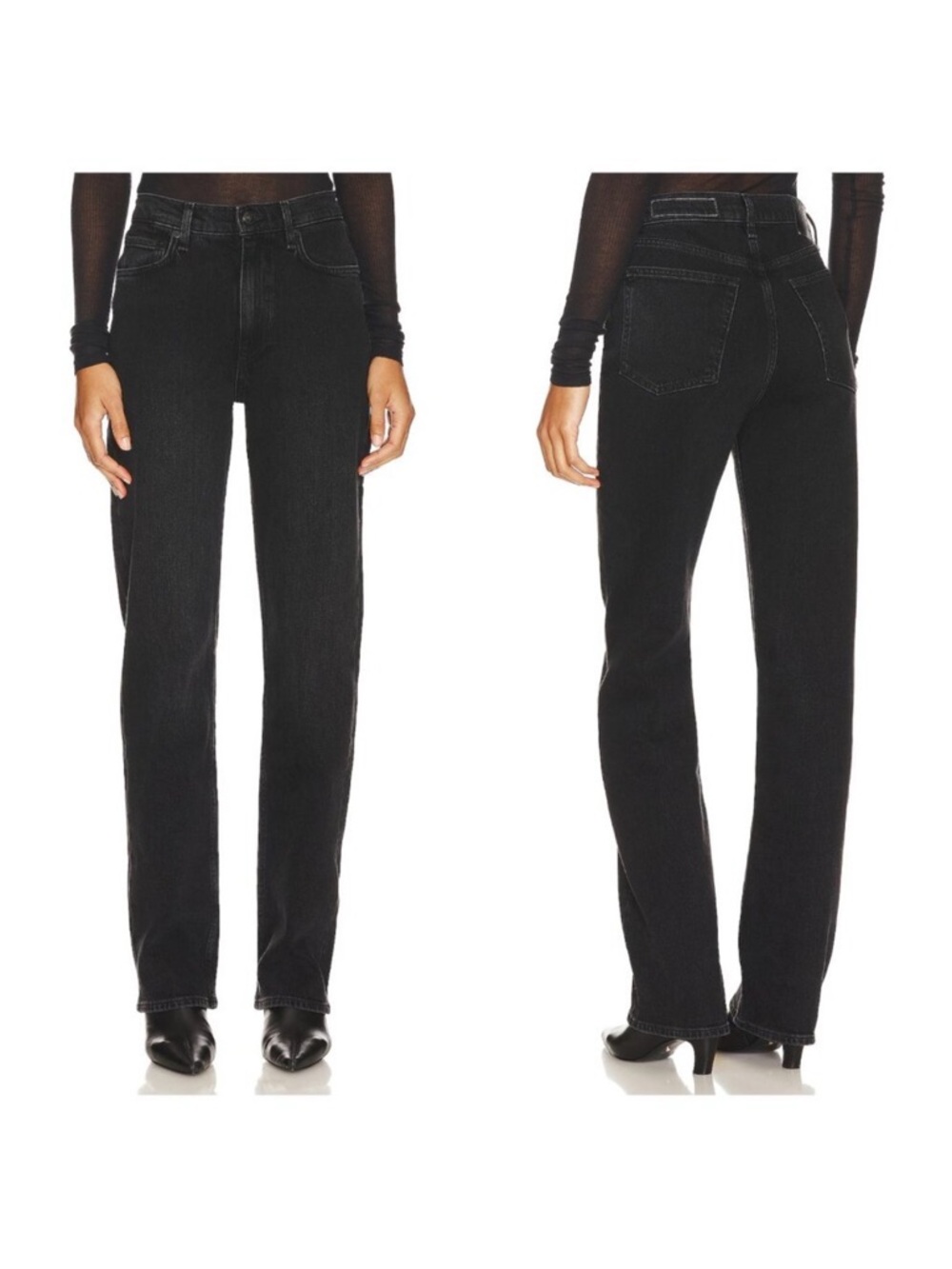 rag & bone Harlow Mid-Rise Jeans in Clover